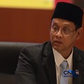 Menteri Keuangan Purbaya Yudhi Sadewa memberi pemaparan saat  Konferensi pers terkait RAPBN & Nota Keuangan Tahun Anggaran 2027 di Aula Cakti Buddhi Bakti, kantor pusat Direktorat Jenderal Pajak Kementerian Keuangan, Jakarta Selatan, Jumat (14/8/2026