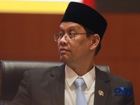 Menteri Keuangan Purbaya Yudhi Sadewa memberi pemaparan saat  Konferensi pers terkait RAPBN & Nota Keuangan Tahun Anggaran 2027 di Aula Cakti Buddhi Bakti, kantor pusat Direktorat Jenderal Pajak Kementerian Keuangan, Jakarta Selatan, Jumat (14/8/2026