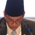 Menteri Keuangan Purbaya Yudhi Sadewa memberi pemaparan saat  Konferensi pers terkait RAPBN & Nota Keuangan Tahun Anggaran 2027 di Aula Cakti Buddhi Bakti, kantor pusat Direktorat Jenderal Pajak Kementerian Keuangan, Jakarta Selatan, Jumat (14/8/2026
