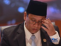 Menteri Keuangan Purbaya Yudhi Sadewa memberi pemaparan saat  Konferensi pers terkait RAPBN & Nota Keuangan Tahun Anggaran 2027 di Aula Cakti Buddhi Bakti, kantor pusat Direktorat Jenderal Pajak Kementerian Keuangan, Jakarta Selatan, Jumat (14/8/2026