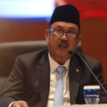 Menteri Perencanaan Pembangunan Nasional (PPN)/Kepala Bappenas, Rachmat Pambudy saat Konferensi pers terkait RAPBN & Nota Keuangan Tahun Anggaran 2027 di Aula Cakti Buddhi Bakti, kantor pusat Direktorat Jenderal Pajak Kementerian Keuangan, Jakarta Se