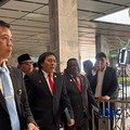 Penampakan Komeng di Sidang Tahunan MPR.  (CNBC Indonesia//Mentari Puspadini)