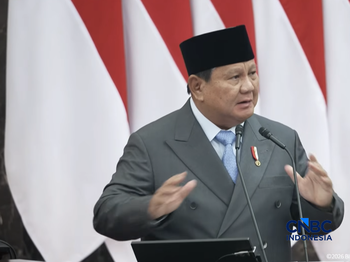 Pidato Presiden Prabowo Subianto saat Sidang Tahunan MPR dan Sidang Bersama DPR dan DPD, Jumat (14/8/2026). (Tangkapan layar youtube Setpres RI)