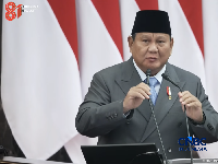 Pidato Presiden Prabowo Subianto saat Sidang Tahunan MPR dan Sidang Bersama DPR dan DPD, Jumat (14/8/2026). (Tangkapan layar youtube Setpres RI)