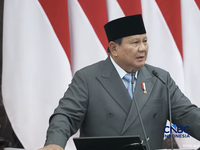 Pidato Presiden Prabowo Subianto saat Sidang Tahunan MPR dan Sidang Bersama DPR dan DPD, Jumat (14/8/2026). (Tangkapan layar youtube Setpres RI)