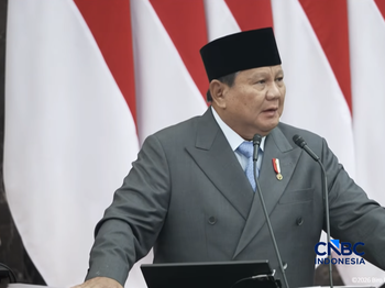 Pidato Presiden Prabowo Subianto saat Sidang Tahunan MPR dan Sidang Bersama DPR dan DPD, Jumat (14/8/2026). (Tangkapan layar youtube Setpres RI)