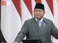 Pidato Presiden Prabowo Subianto saat Sidang Tahunan MPR dan Sidang Bersama DPR dan DPD, Jumat (14/8/2026). (Tangkapan layar youtube Setpres RI)