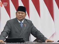 Pidato Presiden Prabowo Subianto saat Sidang Tahunan MPR dan Sidang Bersama DPR dan DPD, Jumat (14/8/2026). (Tangkapan layar youtube Setpres RI)