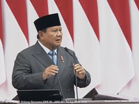 Pidato Presiden Prabowo Subianto saat Sidang Tahunan MPR dan Sidang Bersama DPR dan DPD, Jumat (14/8/2026). (Tangkapan layar youtube Setpres RI)