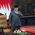 Pidato Presiden Prabowo Subianto saat Sidang Tahunan MPR dan Sidang Bersama DPR dan DPD, Jumat (14/8/2026). (REUTERS/Stringer)