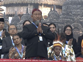 Pidato Presiden Prabowo Subianto saat Sidang Tahunan MPR dan Sidang Bersama DPR dan DPD, Jumat (14/8/2026). (Tangkapan layar youtube Setpres RI)