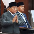 Pidato Presiden Prabowo Subianto saat Sidang Tahunan MPR dan Sidang Bersama DPR dan DPD, Jumat (14/8/2026). (REUTERS/Stringer)