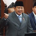 Pidato Presiden Prabowo Subianto saat Sidang Tahunan MPR dan Sidang Bersama DPR dan DPD, Jumat (14/8/2026). (REUTERS/Stringer)