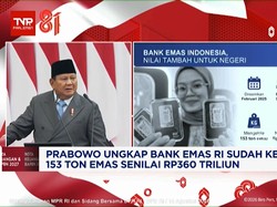 Prabowo Ungkap Bank Emas RI Sudah Kelola 153 Ton Emas Senilai Rp360 T