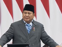 Presiden Prabowo Subianto saat menyampaikan pidato dalam rangka penyampaiaan RUU APBN 2027 dan Nota Keuangan, di Gedung Nusantara, Kompleks Parlemen Senayan, Jakarta Pusat, Jumat (14/8/2026). (YouTube/Sekretariat Presiden)