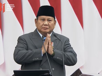 Presiden Prabowo Subianto saat menyampaikan pidato dalam rangka penyampaiaan RUU APBN 2027 dan Nota Keuangan, di Gedung Nusantara, Kompleks Parlemen Senayan, Jakarta Pusat, Jumat (14/8/2026). (YouTube/Sekretariat Presiden)