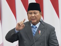 Presiden Prabowo Subianto saat menyampaikan pidato dalam rangka penyampaiaan RUU APBN 2027 dan Nota Keuangan, di Gedung Nusantara, Kompleks Parlemen Senayan, Jakarta Pusat, Jumat (14/8/2026). (YouTube/Sekretariat Presiden)