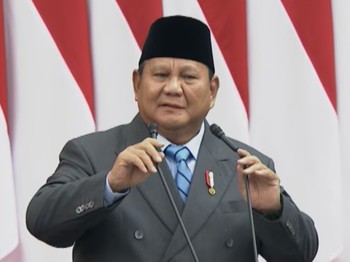 Presiden Prabowo Subianto saat menyampaikan pidato dalam rangka penyampaiaan RUU APBN 2027 dan Nota Keuangan, di Gedung Nusantara, Kompleks Parlemen Senayan, Jakarta Pusat, Jumat (14/8/2026). (YouTube/Sekretariat Presiden)