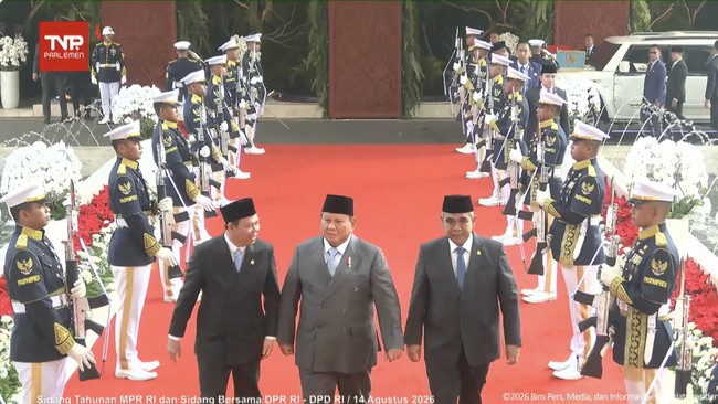 Prabowo Tiba di Gedung DPR, Bawa 2 Pidato Penting