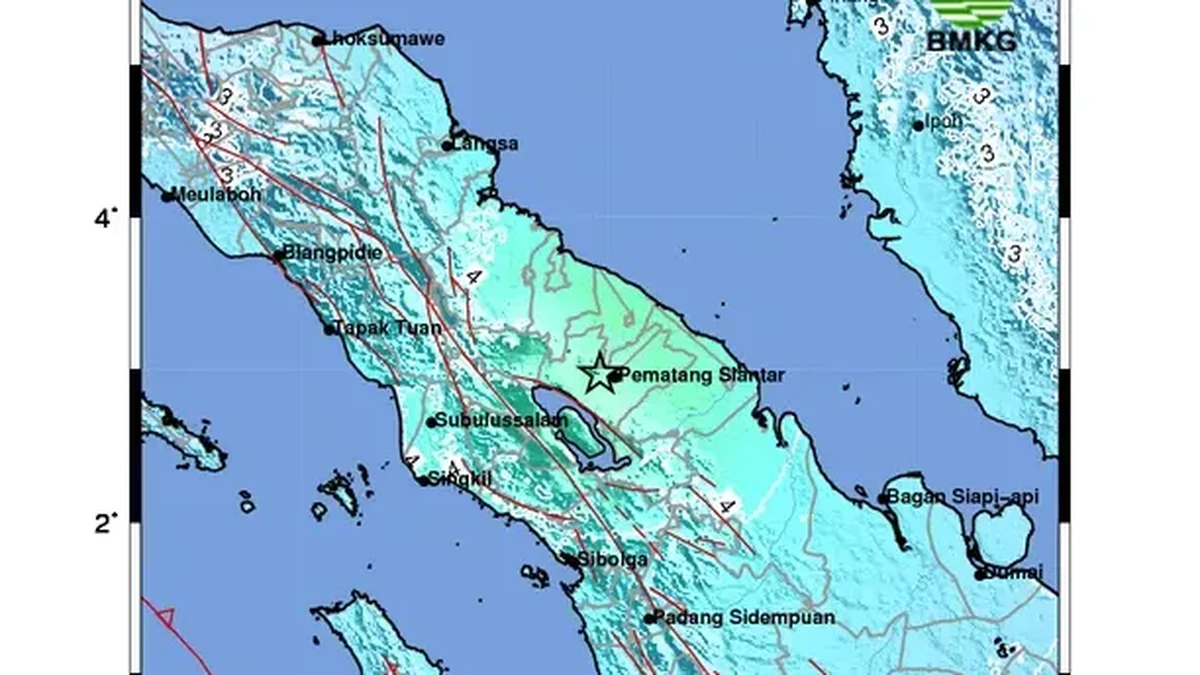 Penjelasan BMKG Penyebab-Jenis Gempa Besar M6,4 Guncang Simalungun