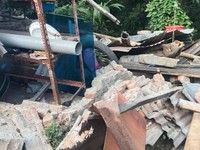 Kerusakan bangunan rumah warga yang terdampak gempabumi M7,7 di Kabupaten Manggarai, Jumat (15/8/2026). (Dok. BPBD Kabupaten Manggarai)