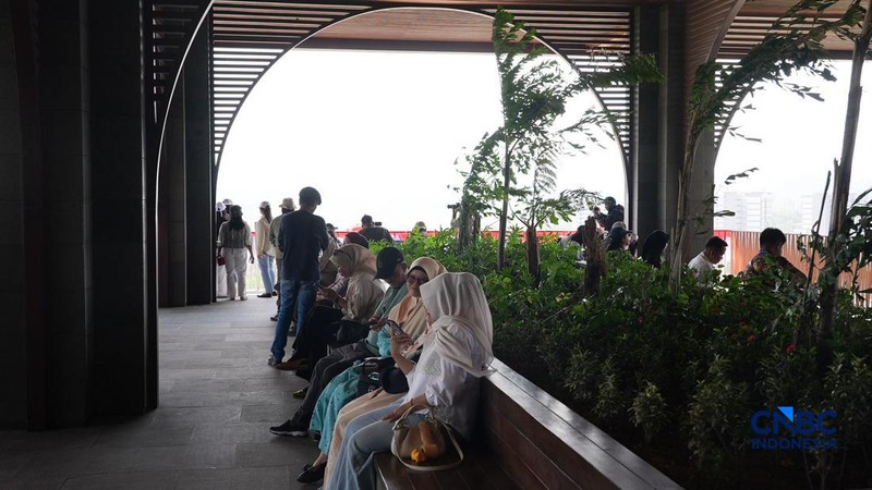 Istana Wakil Presiden di Ibu Kota Nusantara (IKN), Kalimantan Timur, untuk pertama kalinya dibuka bagi kunjungan masyarakat umum. Pembukaan tersebut dilakukan dalam momentum peringatan HUT ke-81 Kemerdekaan Republik Indonesia, Sabtu (15/8/2026). (CNB