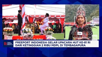 Freeport Indonesia Gelar Upacara HUT ke-81 RI dari Ketinggian 2.000 MDPL di Tembagapura