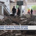 Gempa NTT M 7,7 Masuk Daftar Gempa Terbesar Dunia di 2026