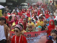 Karnaval kemerdekaan di kawasan RW 05 Inkopad Tajur Halang, Bogor, Jawa Barat, Minggu (16/8/2026) kemarin. (CNBC Indonesia/Muhammad Sabki)
