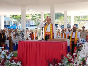 Tito Pimpin Upacara HUT Ke-81 Kemerdekaan RI di Manggarai Timur