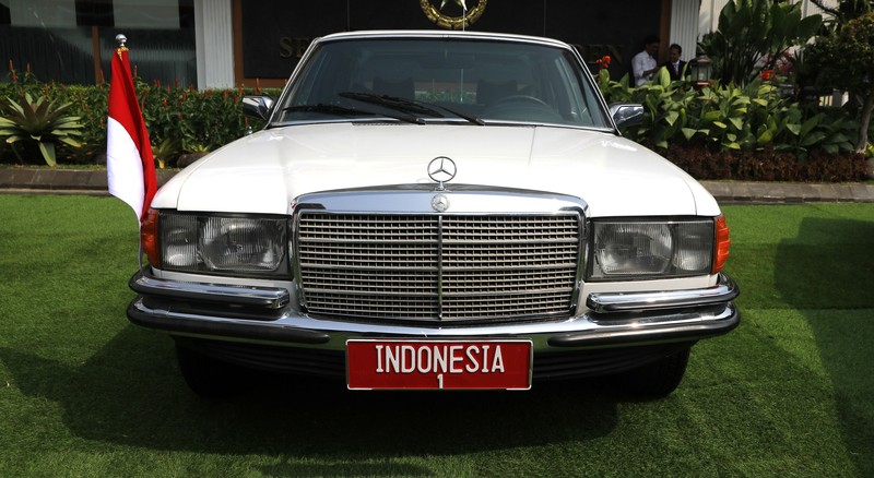 Pameran mobil dinas bersejarah mantan Presiden Republik Indonesia digelar di Kompleks Istana Kepresidenan, Jakarta, dalam rangka memperingati HUT ke-81 Kemerdekaan RI pada Agustus 2026, Jakarta, Senin (17/8/2026).  (CNBC Indonesia/Muhammad Sabki)