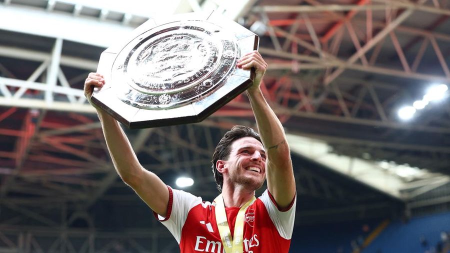 Pertandingan Community Shield antara Arsenal melawan Manchester CIty di Principality Stadium, Cardiff, Wales, Minggu (16/8/2026). (Action Images via Reuters/Matthew Childs)