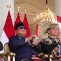 Prabowo-Jokowi-Gibran Nonton Bareng Atraksi Pesawa HUT ke-81 RI