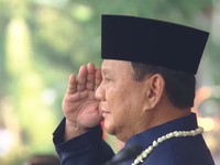 Presiden Prabowo Subianto saat acara Upacara Peringatan HUT RI ke-81 di Istana Merdeka, Jakarta, Senin (17/8/2026). (YouTube/Sekretariat Presiden)
