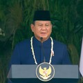 Presiden Prabowo Subianto saat acara Upacara Peringatan HUT RI ke-81 di Istana Merdeka, Jakarta, Senin (17/8/2026). (YouTube/Sekretariat Presiden)