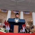 Presiden Prabowo Subianto saat acara Upacara Peringatan HUT RI ke-81 di Istana Merdeka, Jakarta, Senin (17/8/2026). (YouTube/Sekretariat Presiden)