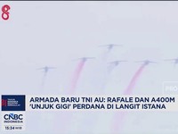Rafale & A400M 'Unjuk Gigi' Perdana di Istana Merdeka