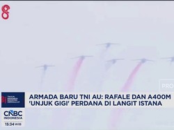 Rafale & A400M 'Unjuk Gigi' Perdana di Istana Merdeka
