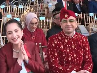 Raffi Ahmad dan Nagita Slavina saat menghadiri acara Upacara Peringatan HUT RI ke-81 di Istana Merdeka, Jakarta, Senin (17/8/2026). (YouTube/Sekretariat Presiden)