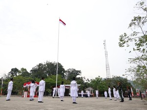 PLBN Aruk Gelar Upacara HUT RI, Tegaskan Pembangunan Kawasan Perbatasan