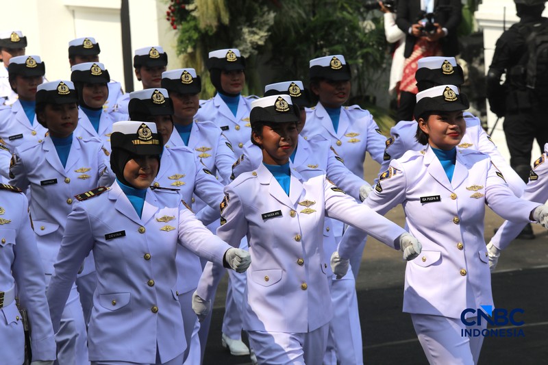 Upacara Peringatan HUT RI ke-81 di Istana Merdeka, Jakarta, Senin (17/8/2026). (CNBC Indonesia/Muhammad Sabki)