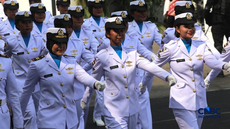 Upacara Peringatan HUT RI ke-81 di Istana Merdeka, Jakarta, Senin (17/8/2026). (CNBC Indonesia/Muhammad Sabki)