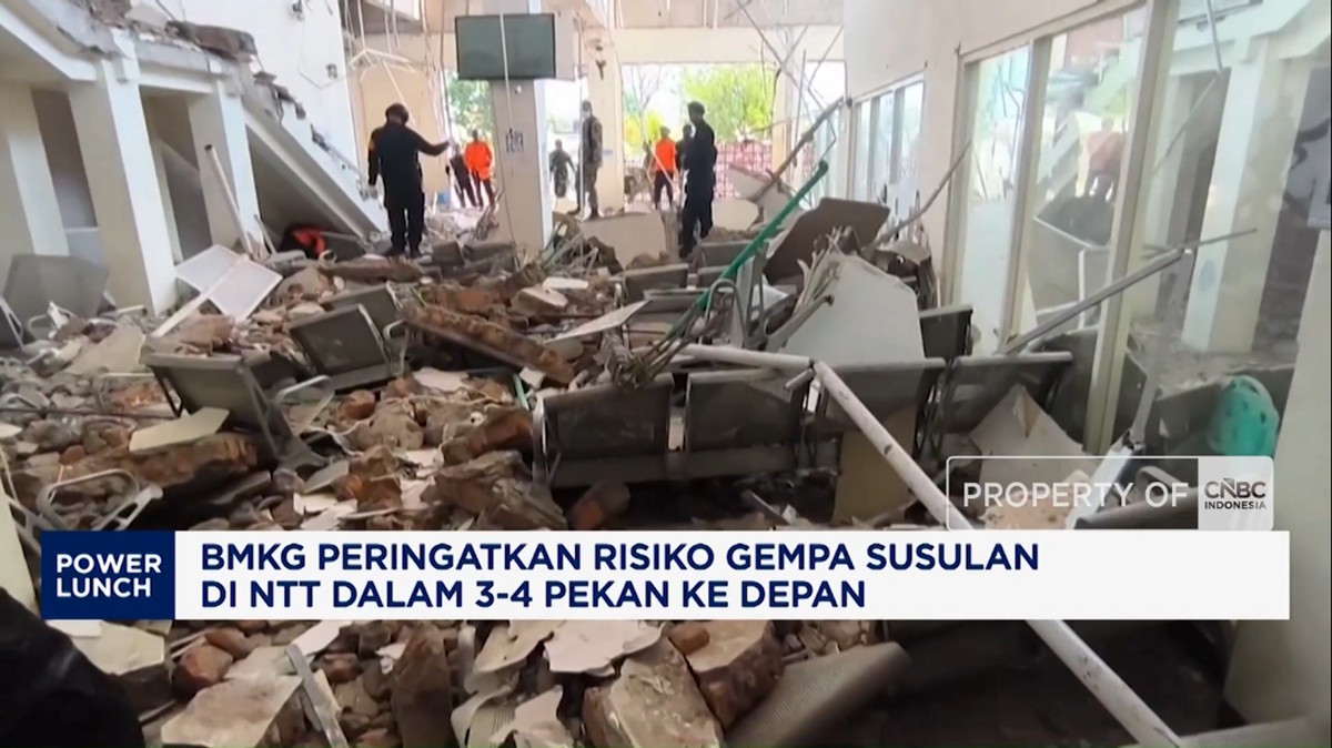 BMKG Peringatkan Gempa Susulan NTT hingga 4 Pekan ke Depan