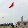 The Chinese flag at Tiananmen Square flies at half-mast in memory of the late former Chinese Premier Zhu Rongji, who passed away last Wednesday, aged 97, in Beijing, China, August 18, 2026. REUTERS/Maxim Shemetov
