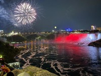 Iluminasi Merah Putih di Niagara . (Dok Ist)