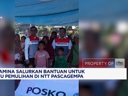 Pertamina Salurkan Bantuan Pemulihan di NTT Pascagempa