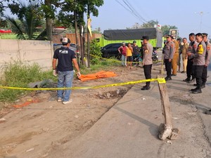 Pria Tanpa Identitas Tewas di Pinggir Jalan Lampung Ternyata Dilindas Sopirnya