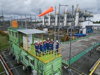 PT Perta Daya Gas tengah membangun Stasiun Pengisian Bulk Elpiji (SPBE) di Kawasan Ekonomi Khusus (KEK) Sorong, Provinsi Papua Barat Daya. (Doc PT Perta Daya Gas)
