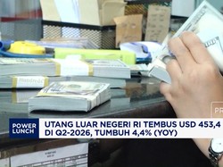 Utang Luar Negeri RI Tembus USD 453,4 M di Q2-2026, Tumbuh 4,4% (YoY)