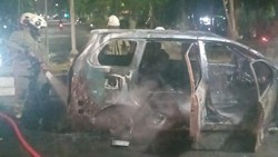 Xenia Angkut 4 Galon BBM Hangus Terbakar di Kampung Kali Semarang